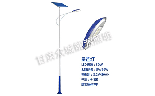 白朗太阳能路灯核心技术参数解读